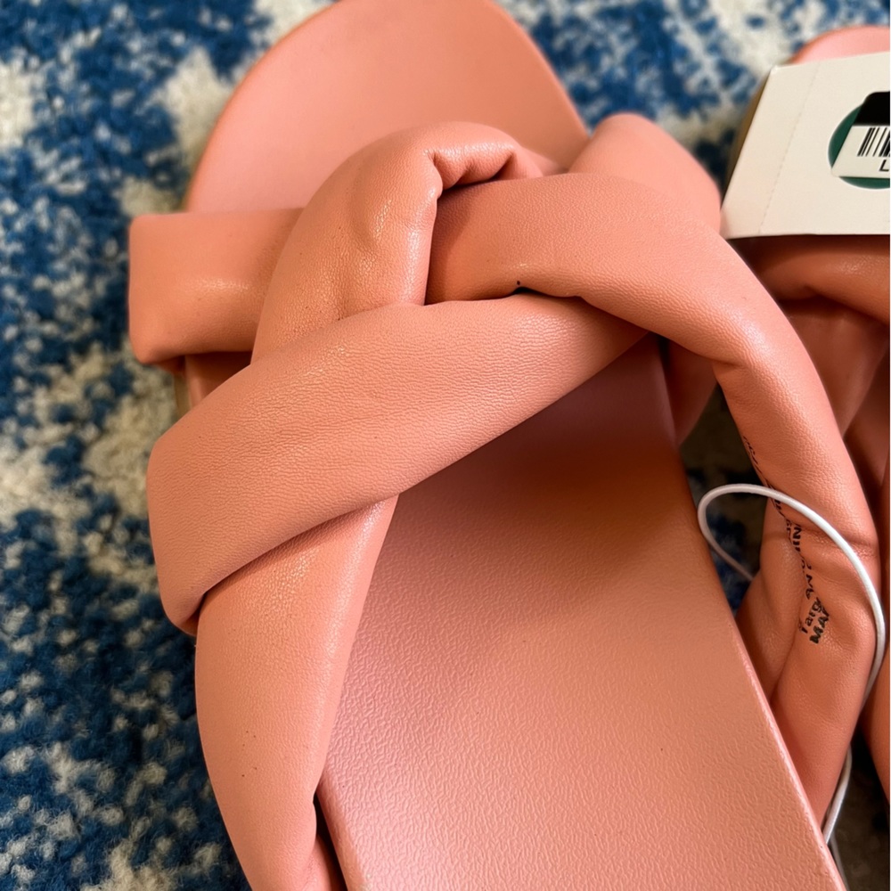Women's Cosette Padded Slide Sandals - Universal Thread™ Coral 9 - Picture 6 of 8